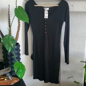 NWT Black bodycon dress M